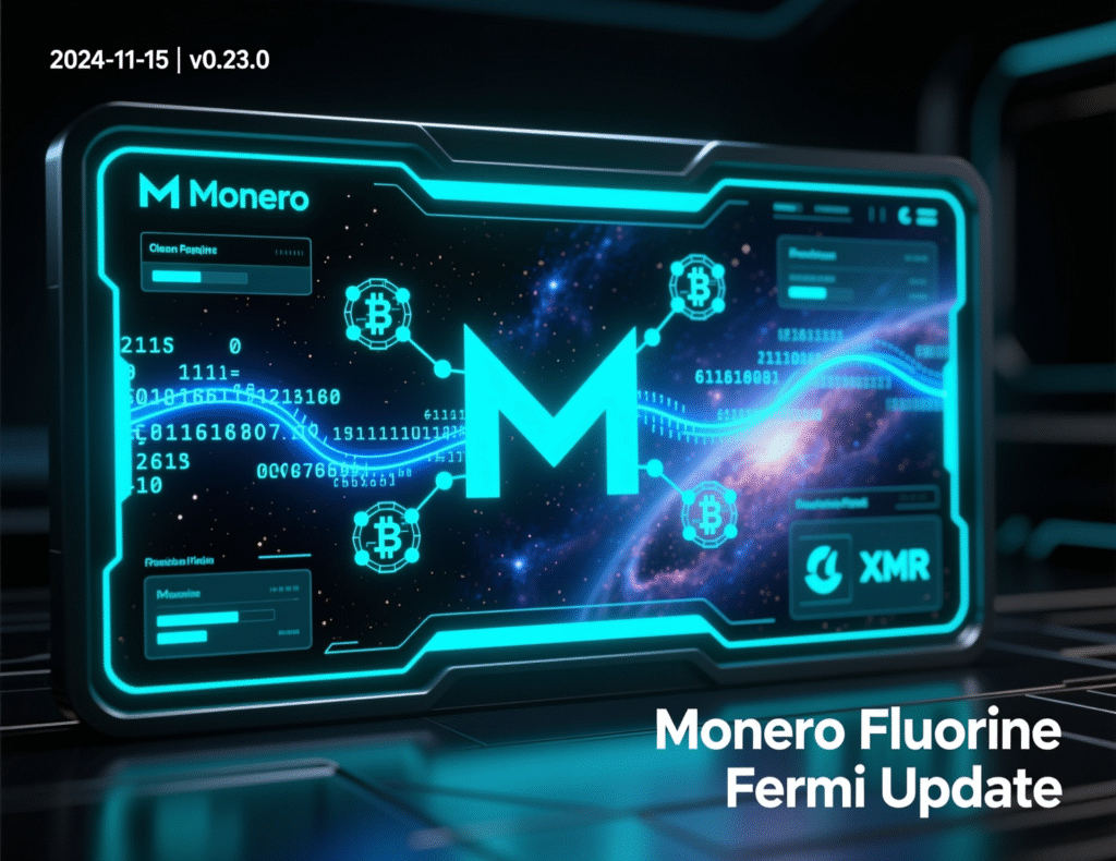 Monero Fluorine Fermi release notes concept image