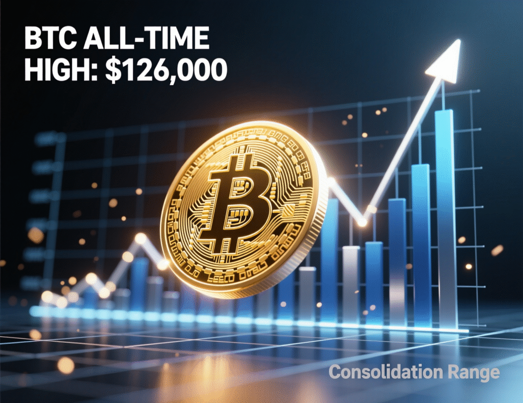 Bitcoin Implied Volatility Reaches 2.5-Month High as Seasonal Strength Kicks In 2 Bitcoin price consolidating between $120K and $126K after record highs