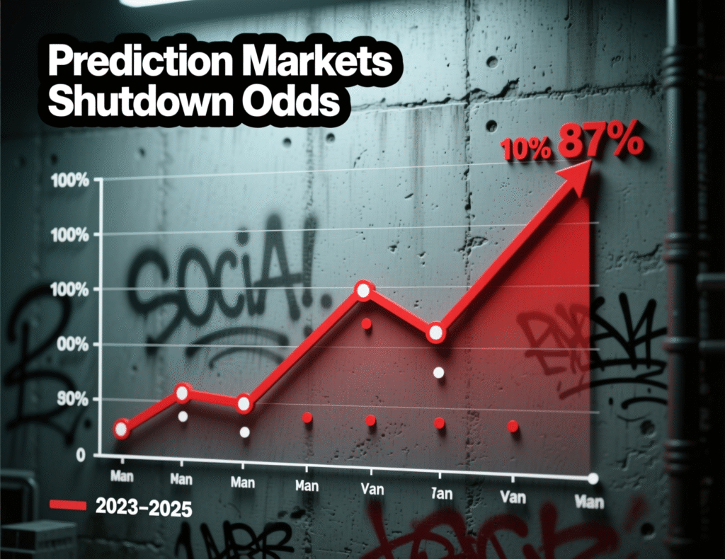 Analysis: Market Is Undervaluing the Possibility Cardano (ADA) ETF Is Delayed Until 2026 3 “Chart of prediction market odds for shutdown duration”
