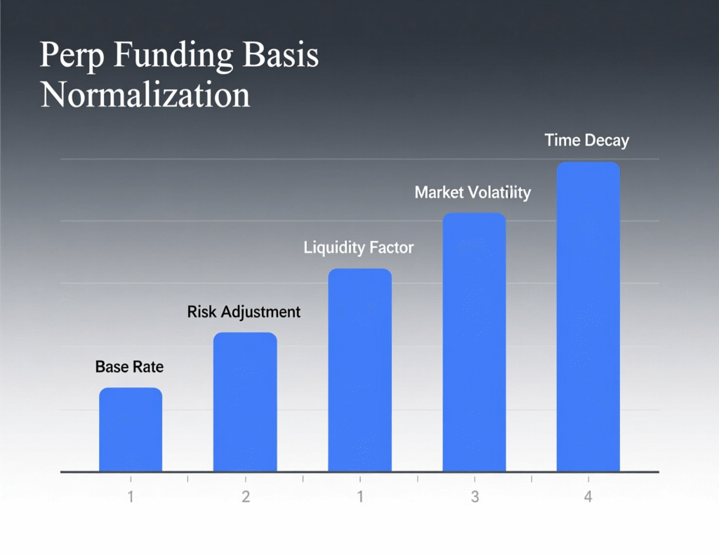 Perpetual funding and basis normalizing after liquidations