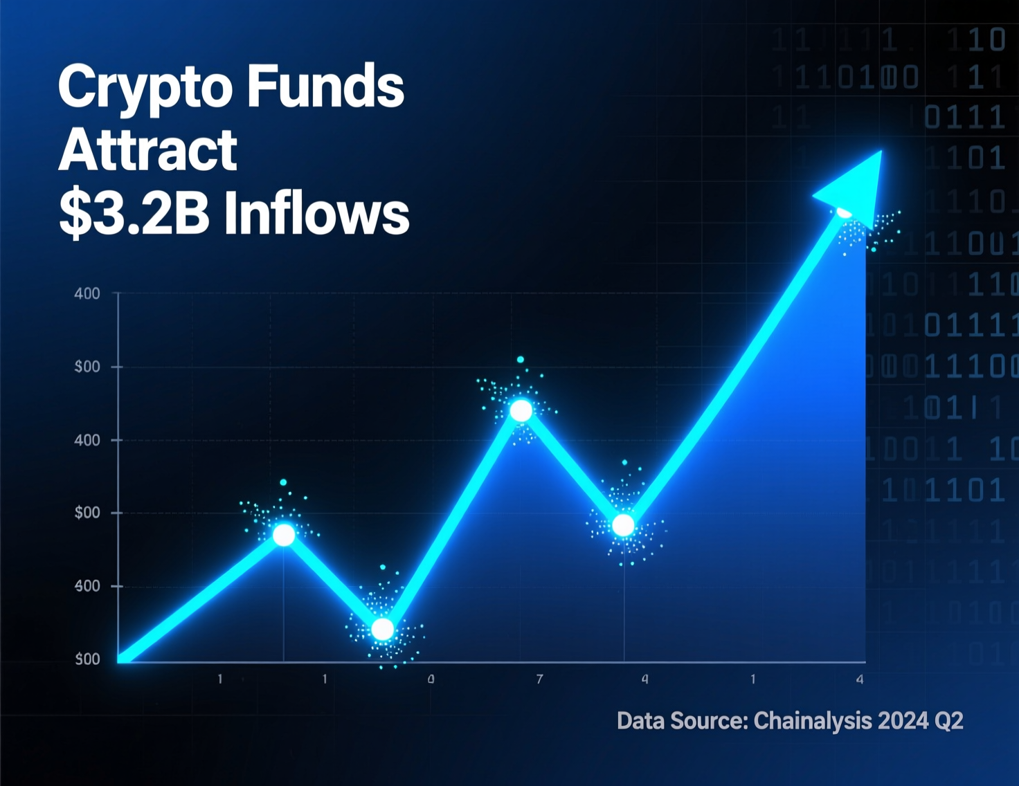 “Chart showing how crypto funds attract $3.2B inflows with record weekly volumes”