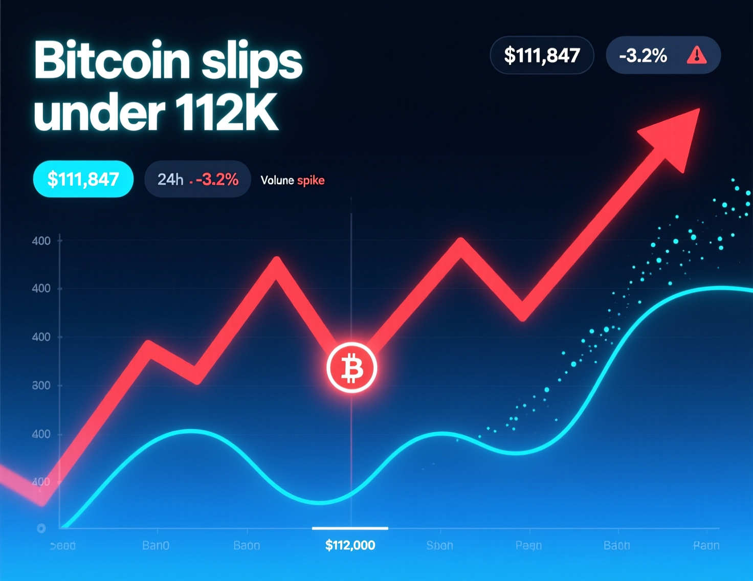“Bitcoin slips under $112K on trade-risk headlines”