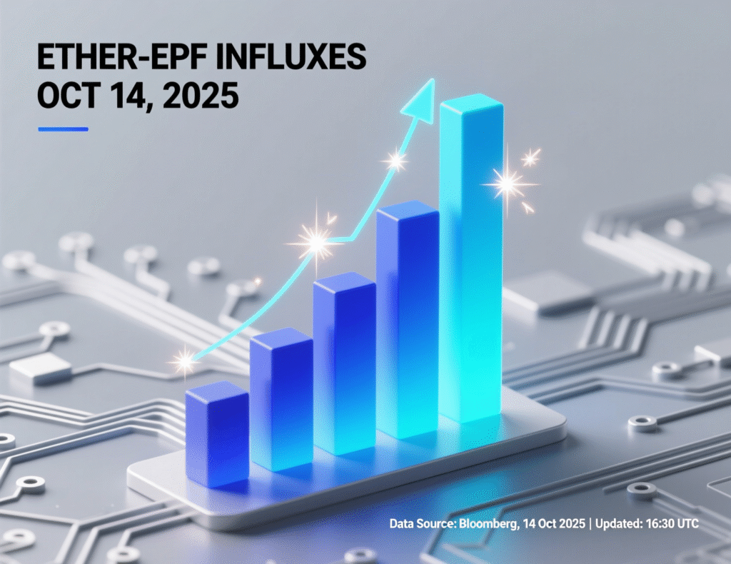 US Bitcoin and Ether ETFs rebound as Powell signals rate cuts 3 Bar chart of US Ether ETF daily net flows