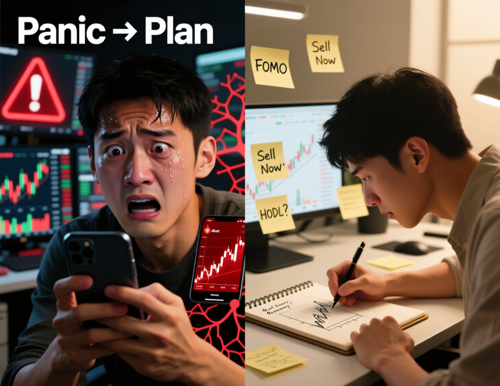 “Flow showing panic low to structured reversion trade based on sentiment context.” 