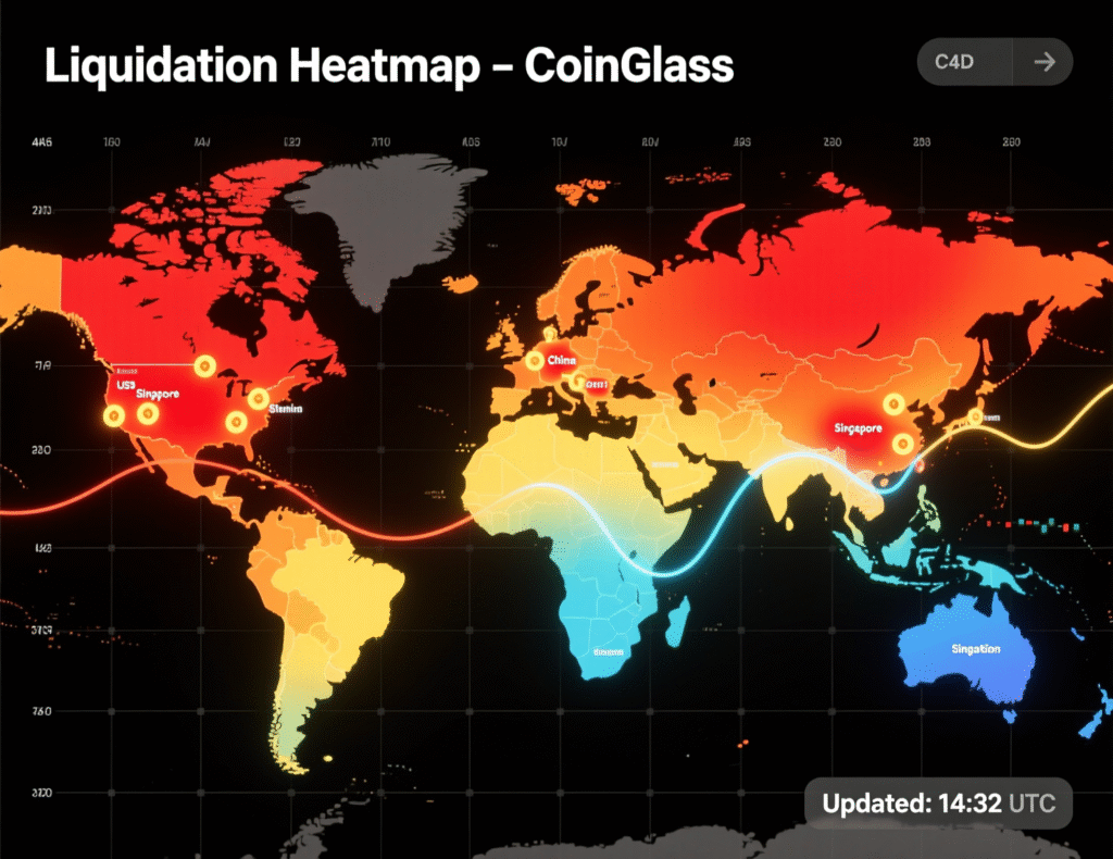 Bitcoin's Plunge Below $105,000 Sends Crypto Market Cap to Lowest Level Since July 3 “CoinGlass heatmap showing ~$1.09B in liquidations”