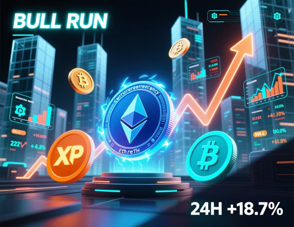 ETH, XRP, SOL price tiles during market rebound