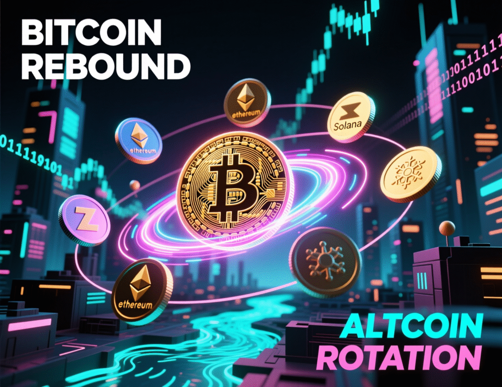 Bitcoin price rebound with altcoin rotation highlights