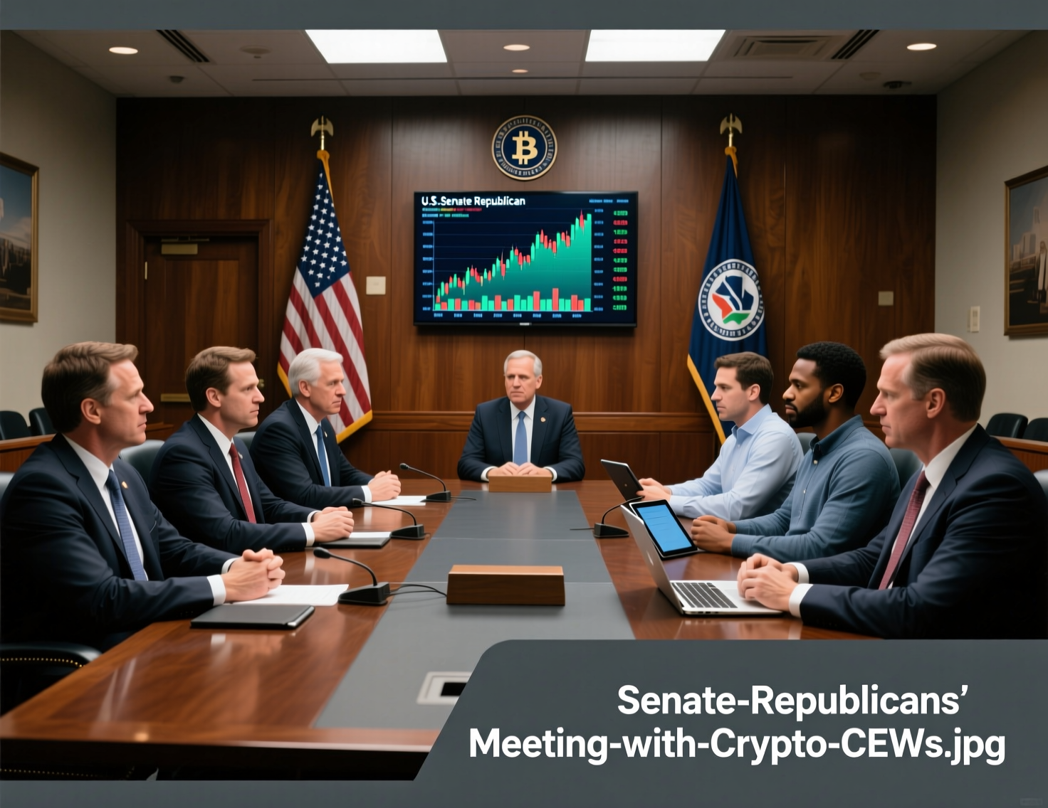 senate-republicans-meeting-with-crypto-ceos.jpg “Senate Republicans meeting with crypto CEOs at the U.S. Capitol”
