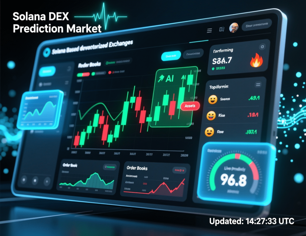 Jupiter DEX Launches Kalshi-Powered Prediction Market for F1 Mexico Grand Prix Winner 2 “Solana DEX interface showing prediction market order book”