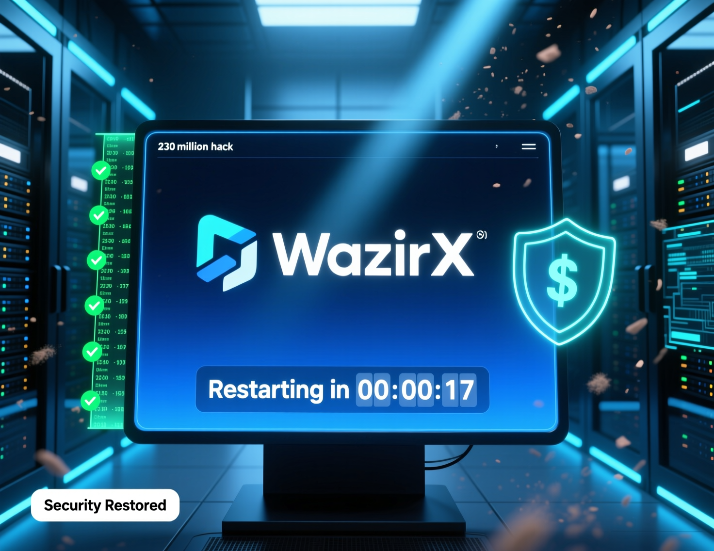 WazirX restart trading after $230M hack relaunch banner