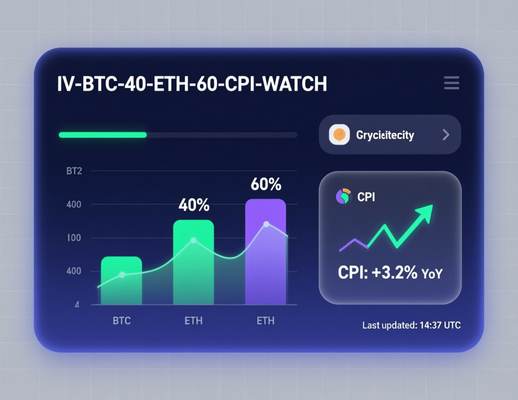 Nearly $6 Billion in Bitcoin and Ethereum Options Expire Ahead of September CPI 3 Implied volatility near 40 for BTC and 60 for ETH ahead of CPI