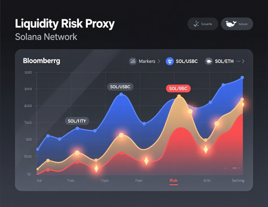 “Solana liquidity metrics as a risk proxy”