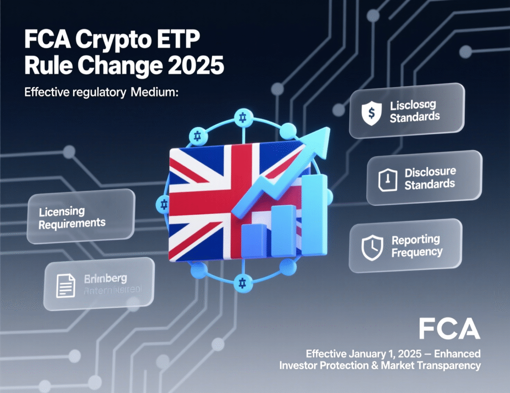 FCA policy change enabling UK retail access to crypto ETNs