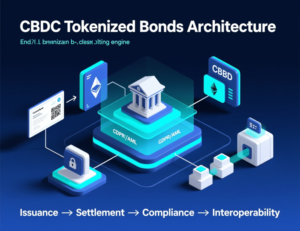 Indonesia’s digital rupiah CBDC to get ‘stablecoin’ companion backed by government bonds 3 “High-level architecture of CBDC rails with tokenized SBN for settlement”