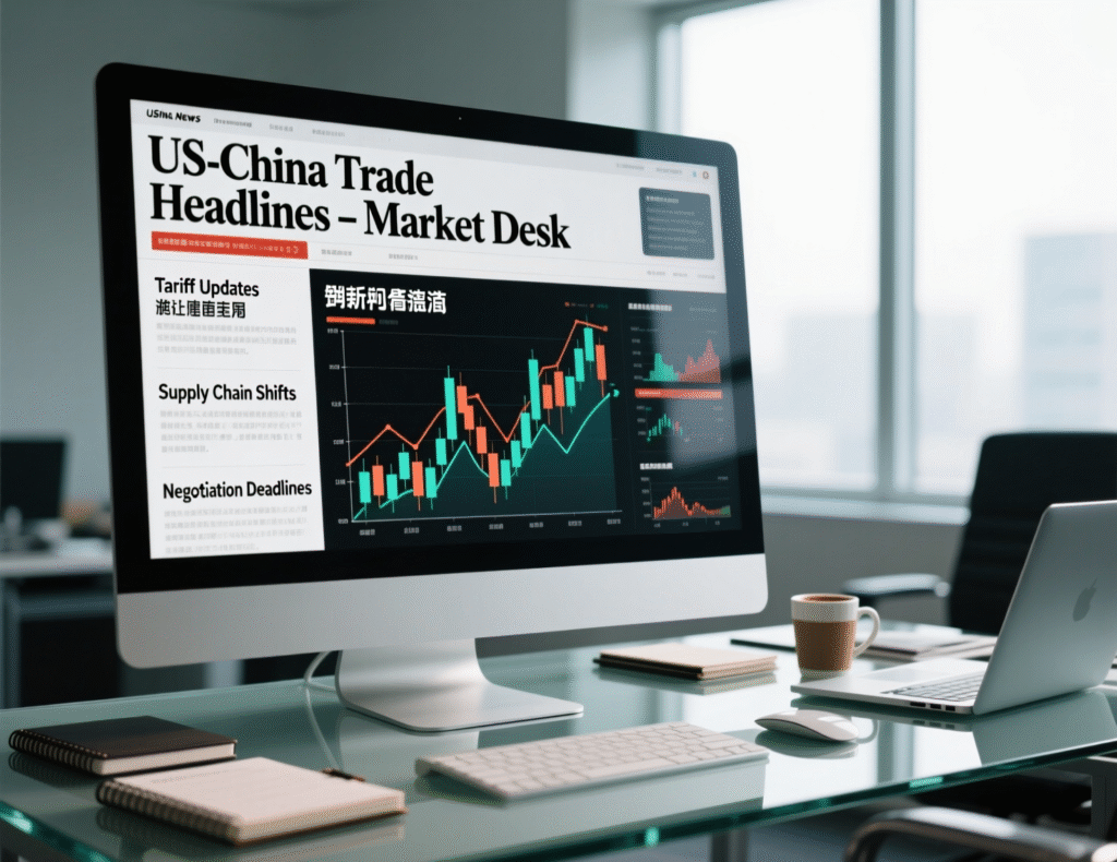 Bitcoin ends October in red, but now enters its biggest month for gains 2 “Traders monitor US–China trade news on terminal screens”