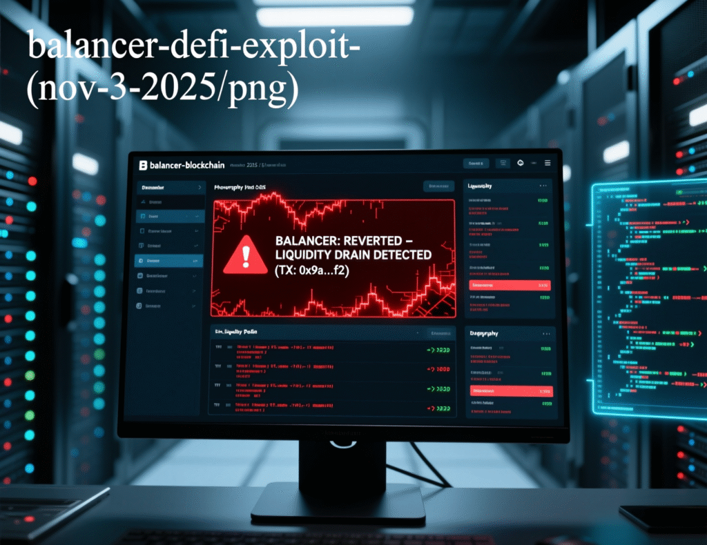 Diagram of Balancer exploit pathways across liquidity pools