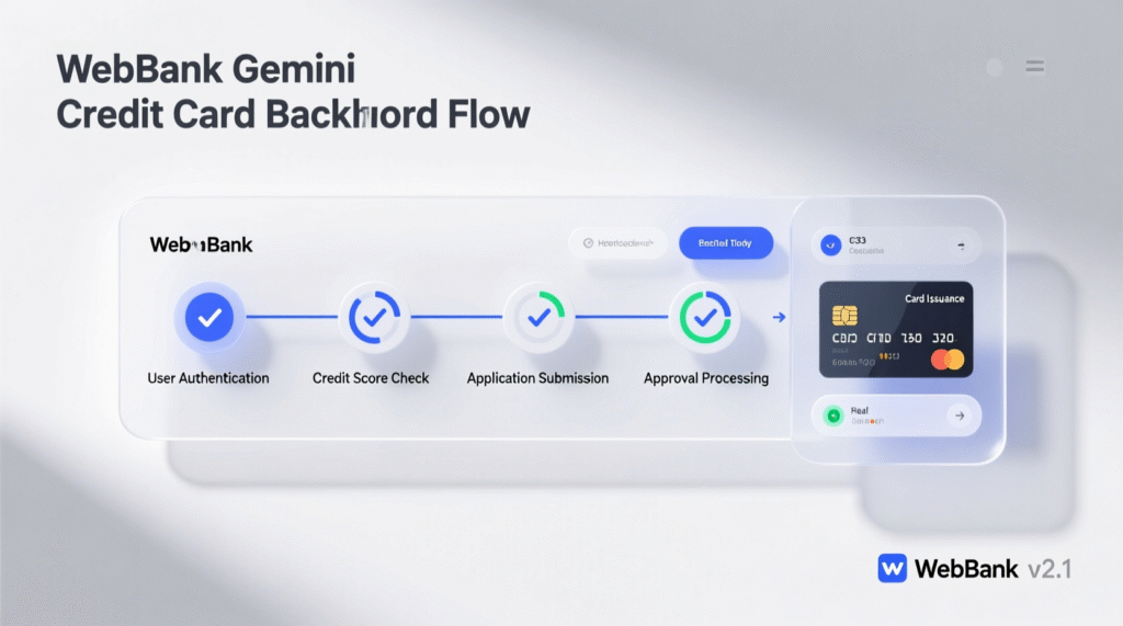 “WebBank and Gemini card settlement flow using RLUSD”