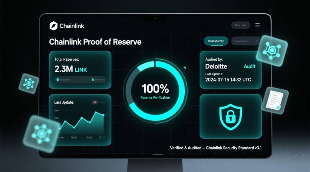 Proof of Reserve dashboard showing stablecoin backing and circulation