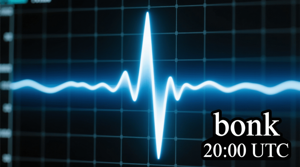 BONK Climbs 2.8% as Price Consolidates Above $0.000012 Support 2 “Volume spike near 20:00 UTC on BONK”