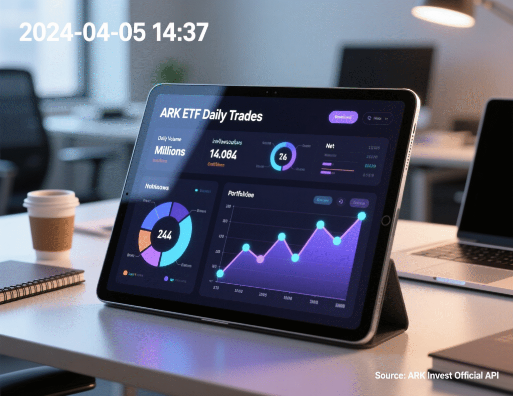 “Overview of ARK ETFs daily trades and allocations”