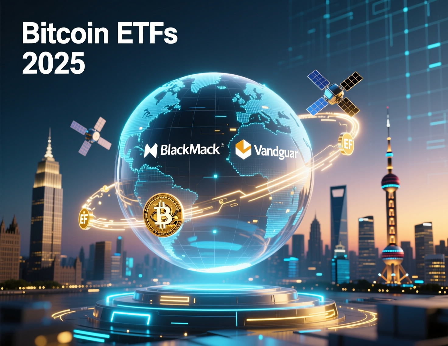 “Institutional crypto adoption accelerates in 2025 as spot Bitcoin ETFs scale toward $100B AUM.”