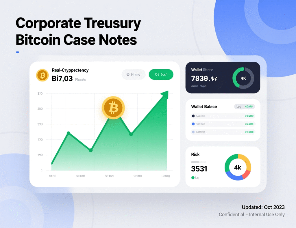 “Corporate treasury case notes from early movers in institutional crypto adoption.”