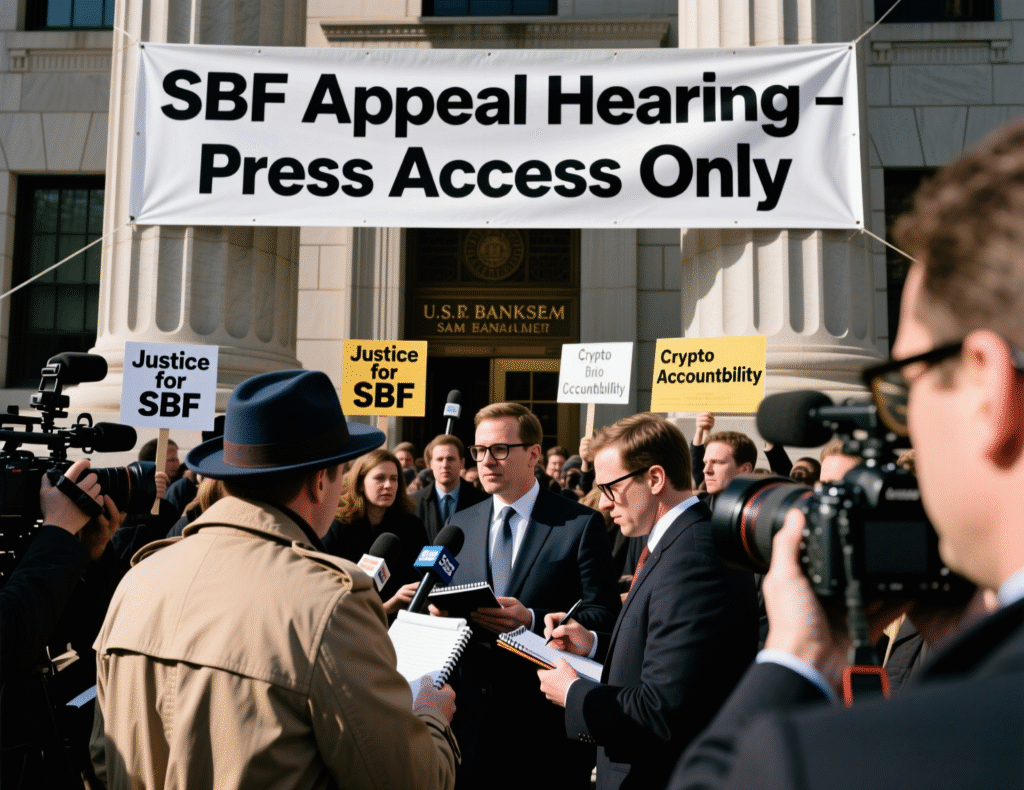 “Press queue following arguments in SBF case”