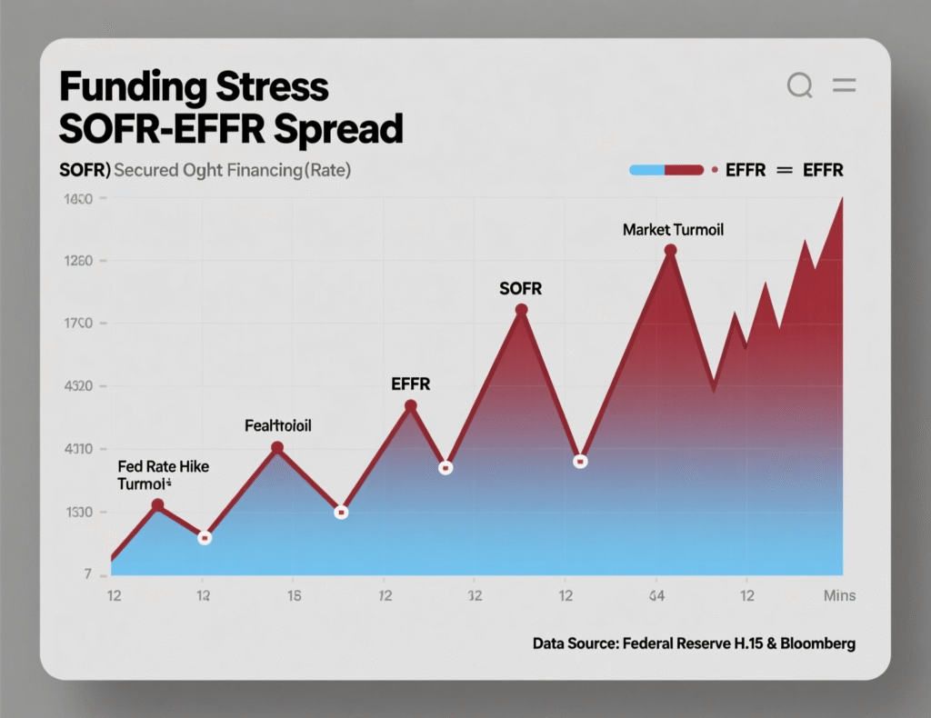 “SOFR-EFFR spread narrowing after late-October spike”