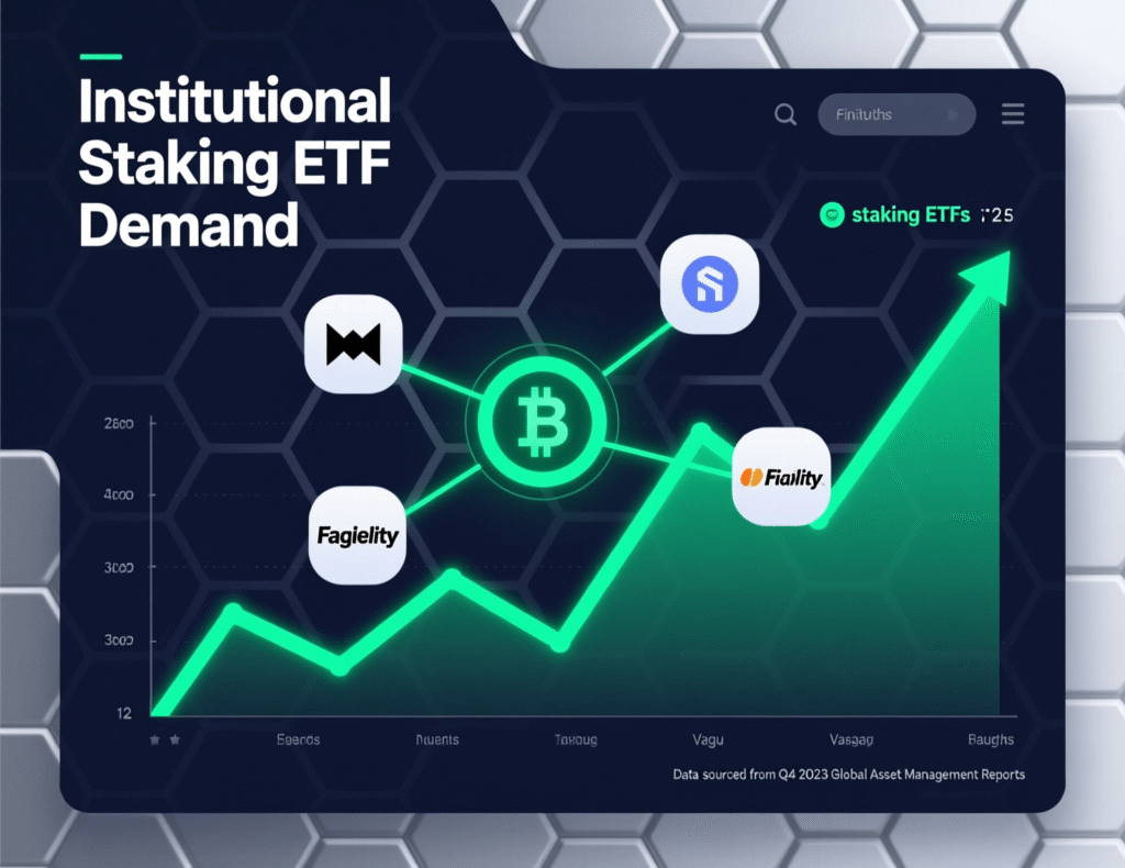 “Institutional demand for staking ETFs with potential yields”