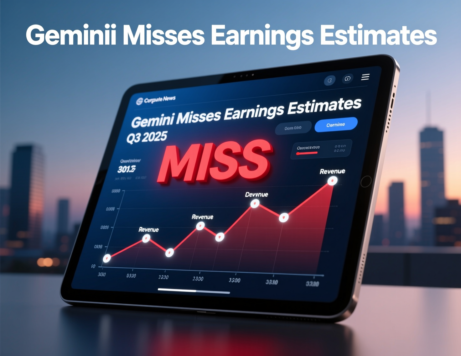 Gemini misses earnings estimates in first post-IPO quarter