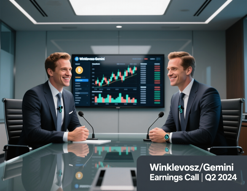 Cameron and Tyler Winklevoss during earnings call