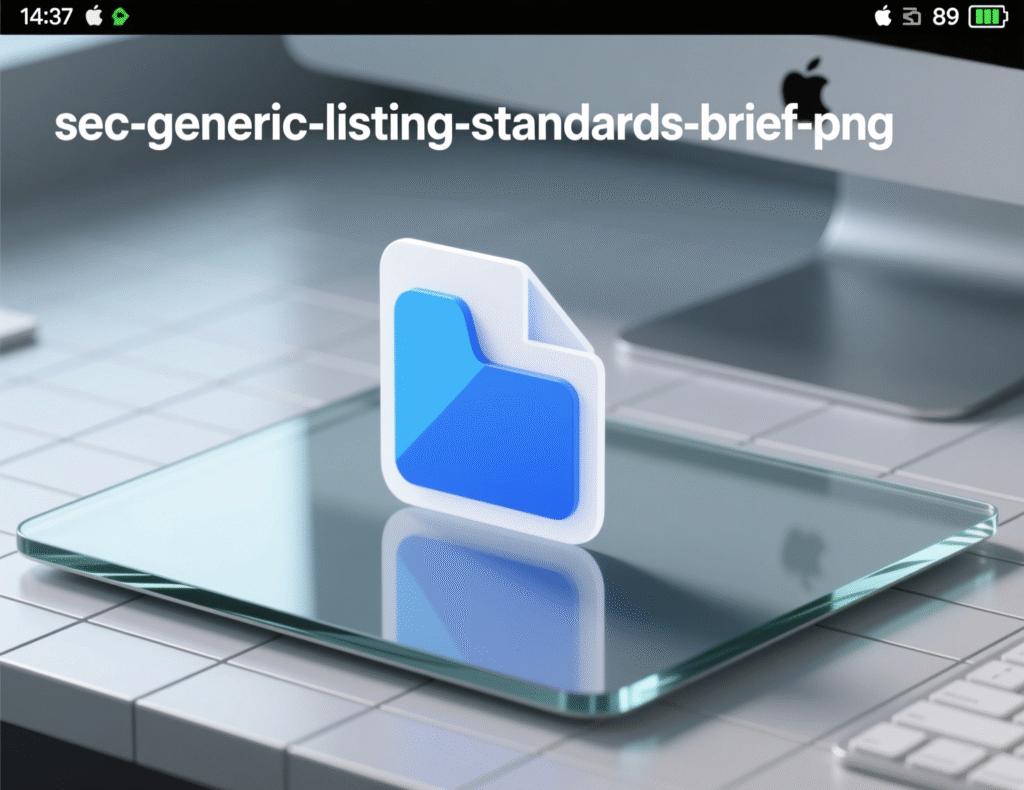 “Overview of SEC generic listing standards timeline”