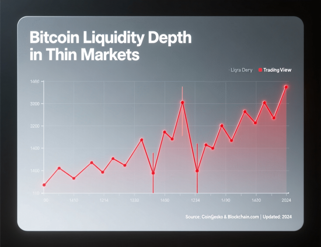 Heatmap illustrating thinner BTC market depth after October crash