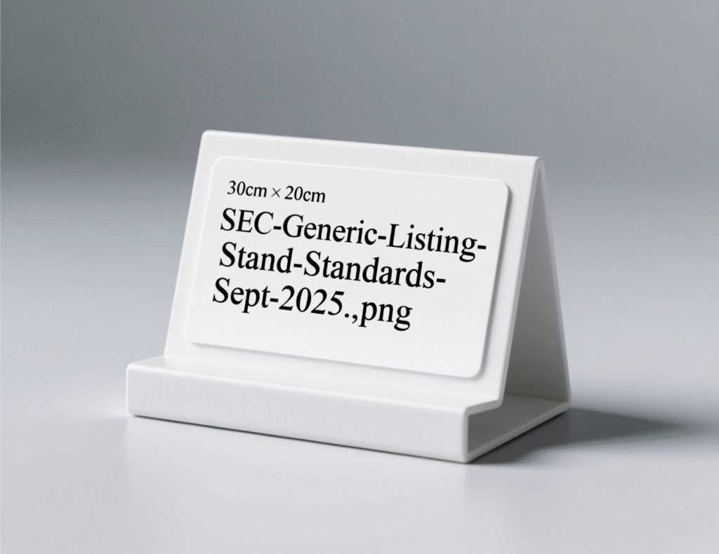 “SEC announcement on generic listing standards timeline”