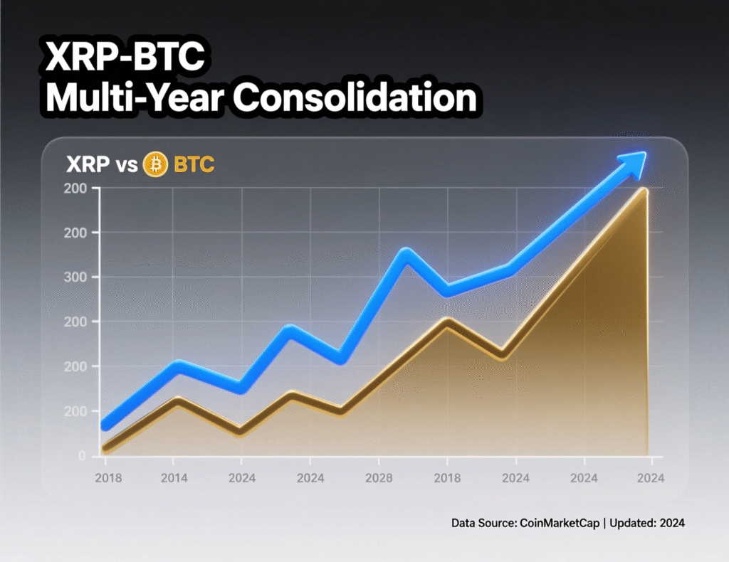 XRP/BTC multi-year range awaiting resolution
