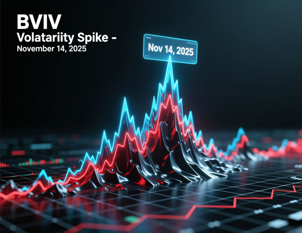 Line chart of BVIV implied volatility spike and fade