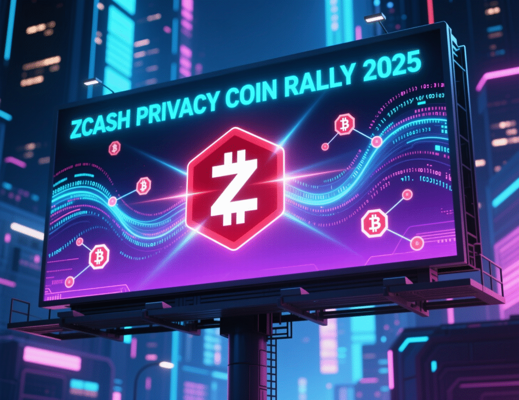 Zcash price rally illustration amid broader market decline