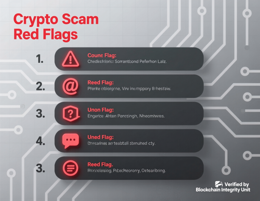 Checklist of common pig-butchering red flags for investors