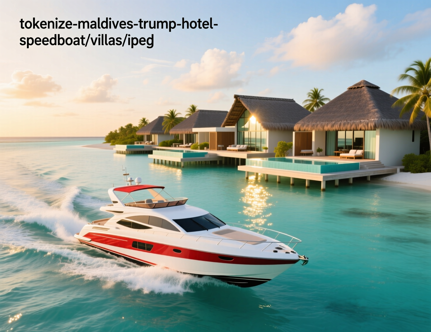 Aerial render to tokenize Maldives Trump hotel near Malé