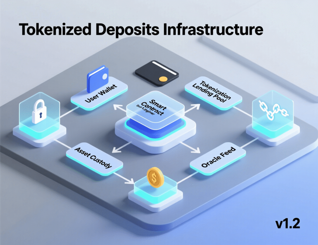 Basel crypto capital rules for banks: US and UK pushback forces rethink 3 Diagram of tokenized deposits and stablecoin settlement rails