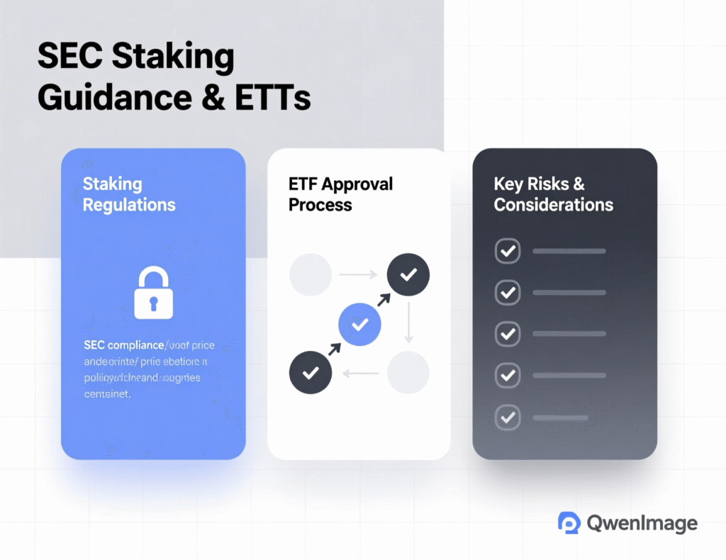 “SEC guidance context for staking within ETFs” 