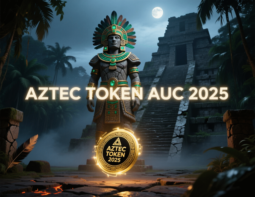Banner for AZTEC token auction scheduled Dec. 2–6, 2025
