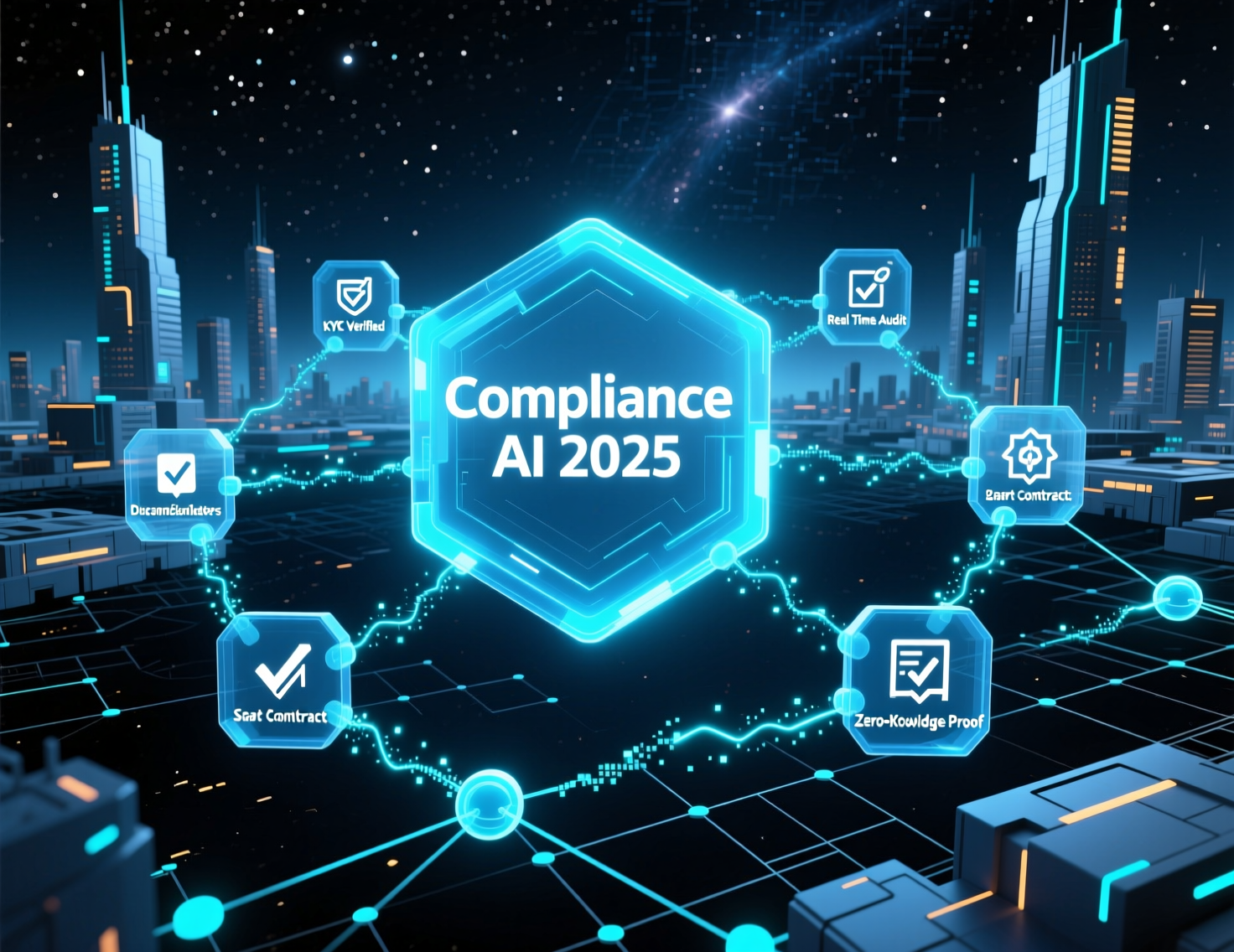 High-level architecture of an AI-driven on-chain compliance and risk scoring platform