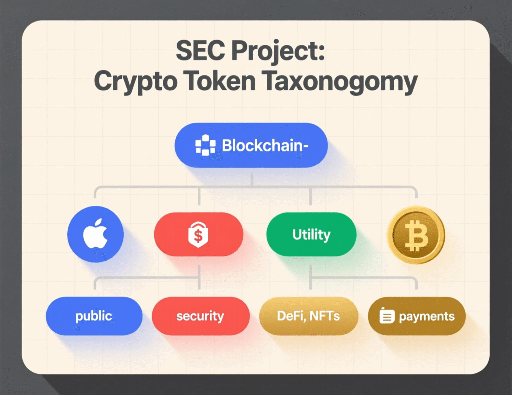Diagram of SEC Project Crypto token taxonomy