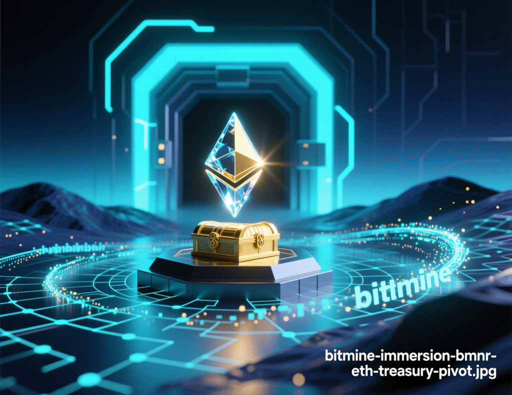 Bitmine Immersion logo next to Ethereum graphic