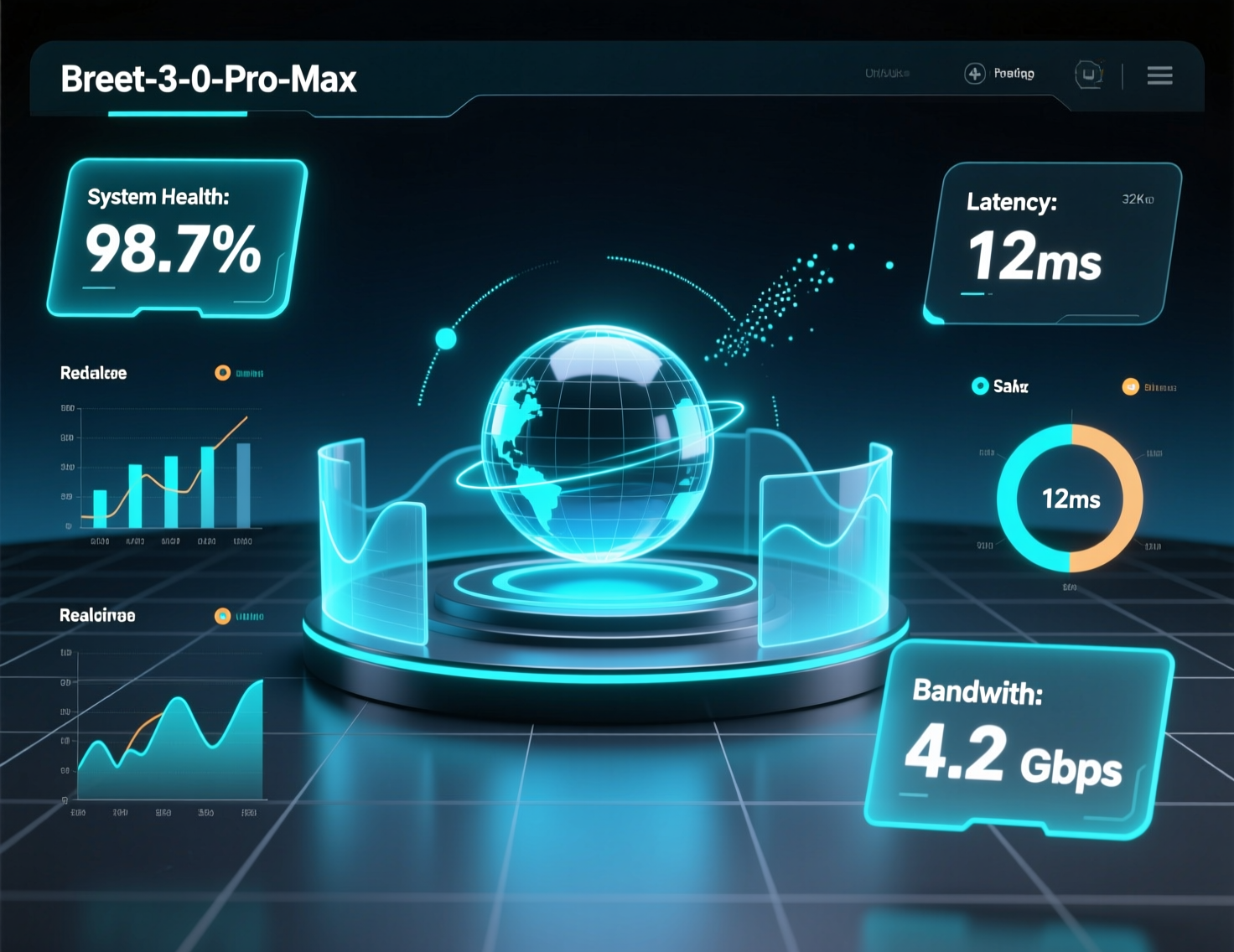 “Breet 3.0 Pro Max dashboard showing single rate and fee”