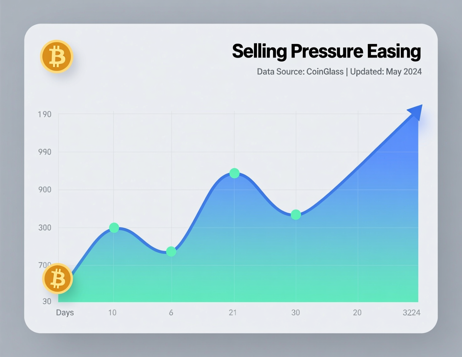 Bitcoin selling pressure eases near recent lows