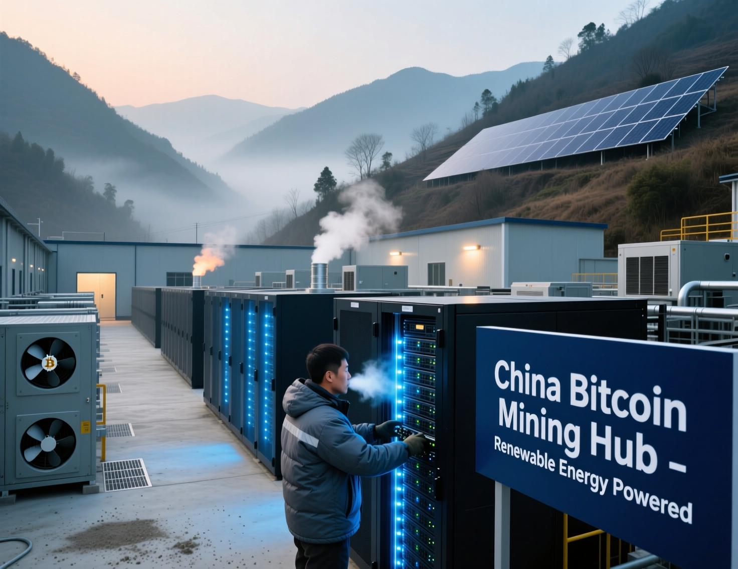 Map showing where bitcoin mining in China rebounds to third globally