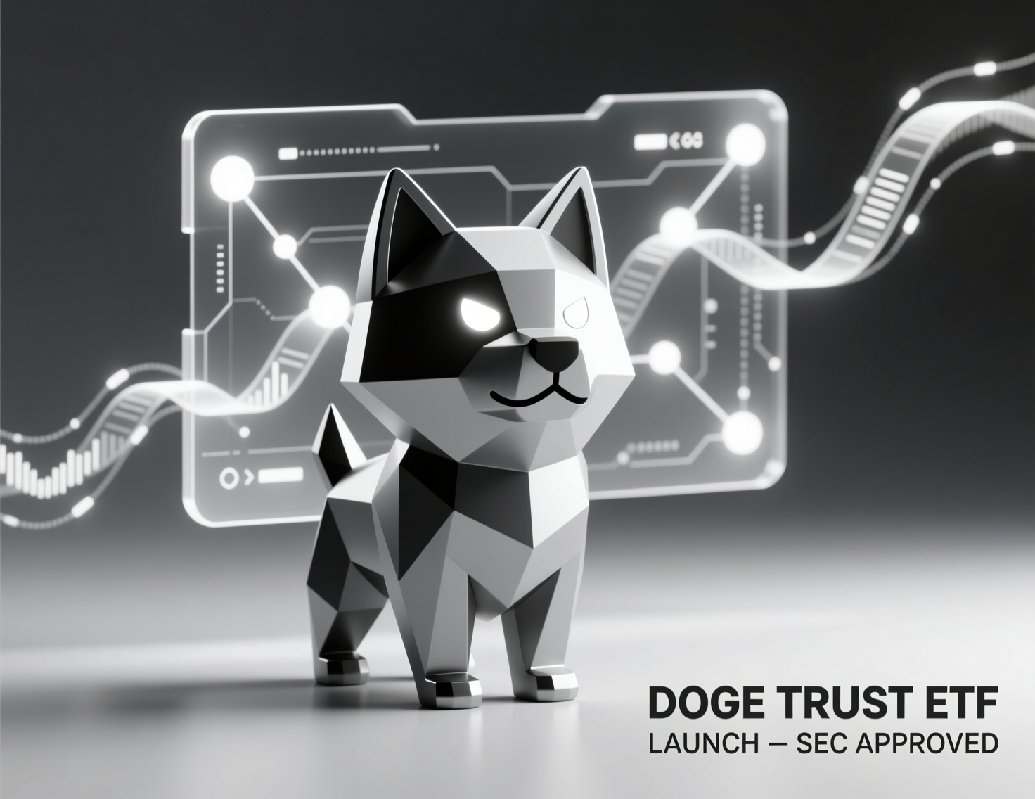 Traders monitor screens during the Grayscale Dogecoin Trust ETF launch on NYSE Arca