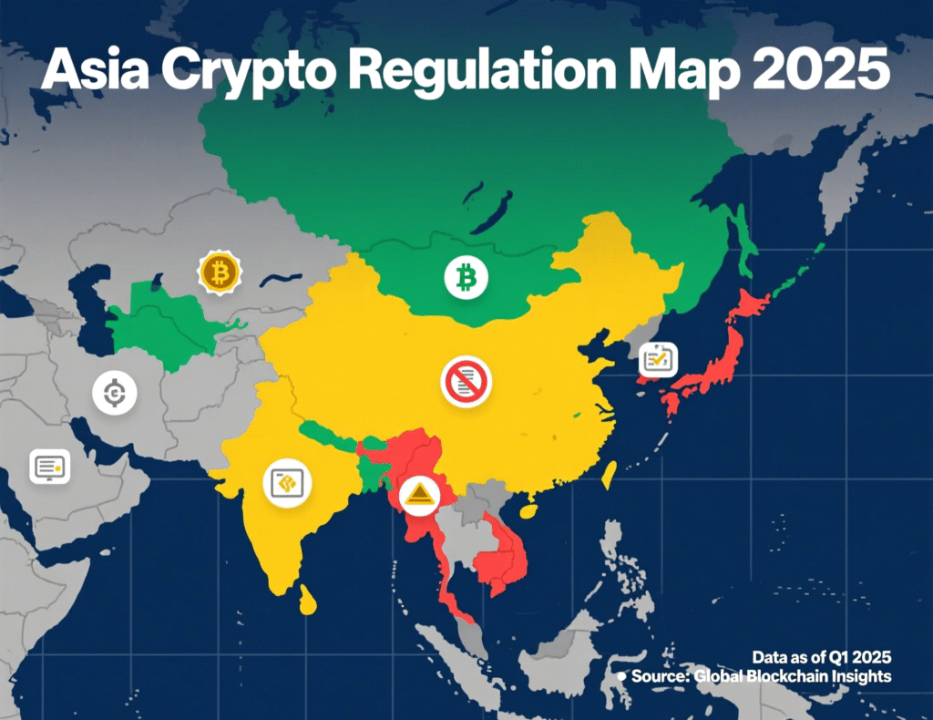 Thai Crypto Exchange Bitkub Weighs Hong Kong IPO: Report 3 asia-crypto-regulation-map-2025.png